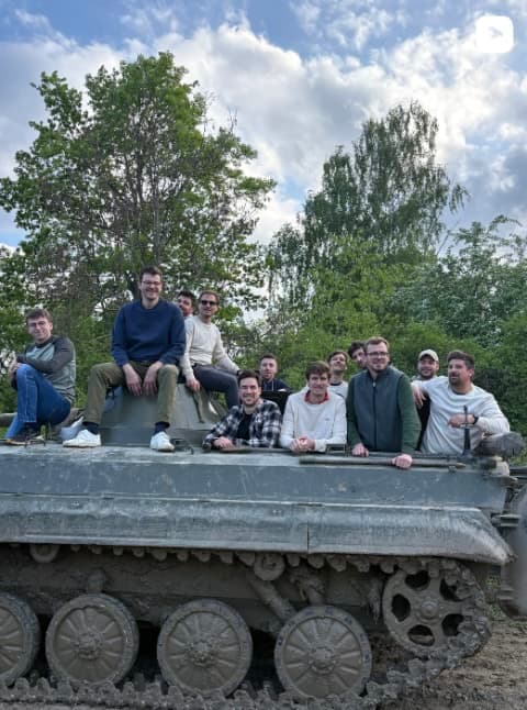 Video Budapest stag do tank driving Last Bad Trip